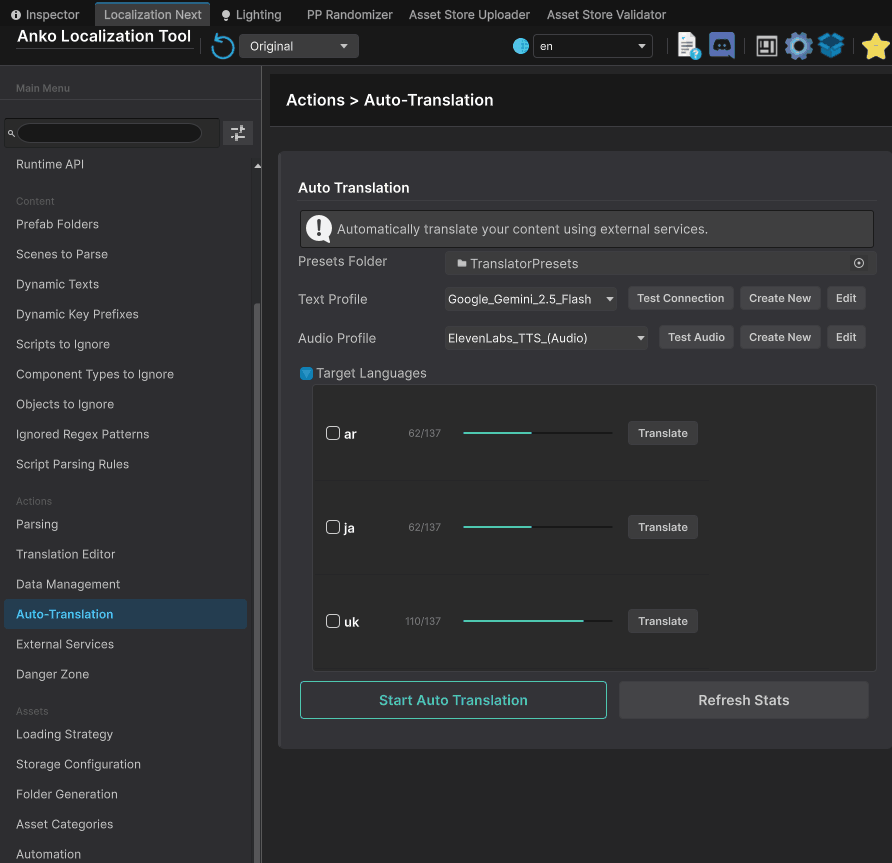 Workflow for generating and managing AI audio files